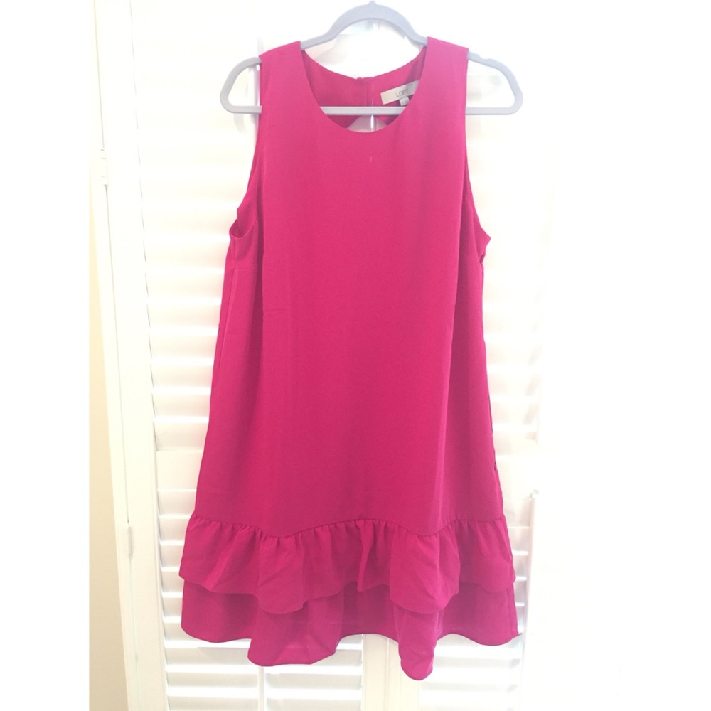 New, LOFT flounce dress